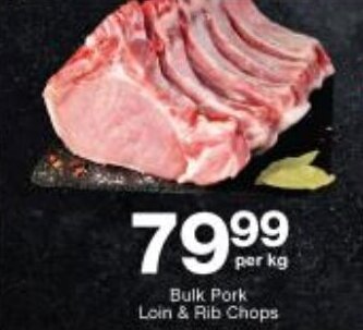 Checkers Bulk Pork Loin & Rib Chops offer