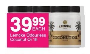 Lemcke Odourless Coconut Oil 1Lt