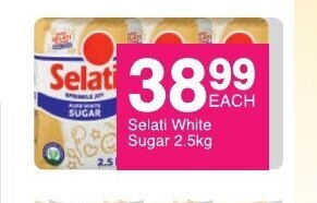 Save Selati White Sugar 2.5kg offer