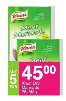Save Knorr Dry Marinade 28g/43g offer