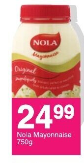 Save Nola Mayonnaise 750g offer