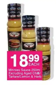 Save Minnies Sauce 250ml offer