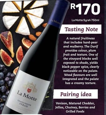 Pick n Pay La Motte Syrah 750ml offer