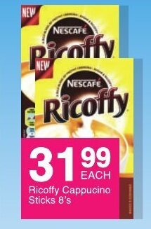 Save Ricoffy Cappuccino Sticks 8's offer