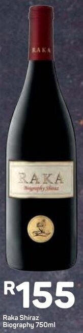 Raka Shiraz Biography 750ml