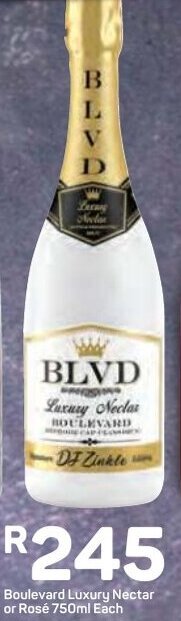 Pick n Pay Boulevard Luxury Nectar or Rosé 750ml offer