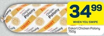Pick n Pay Eskort Chicken Polony 750g offer