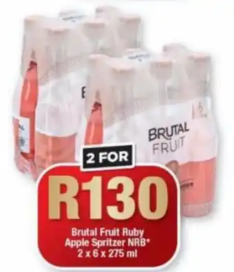 OK Liquor Brutal Fruit Ruby Apple Spritzer NRB 2 x 6 x 275 ml offer