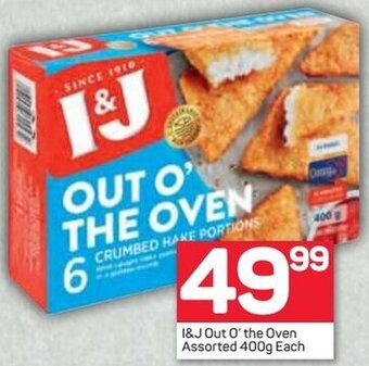 Pick n Pay I & J Out O' the Oven Assorted 400g offer