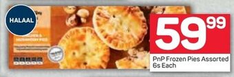 Pick n Pay PnP Frozen Pies Assorted 6s offer