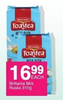 Save Brittania Milk Rusk 310g offer