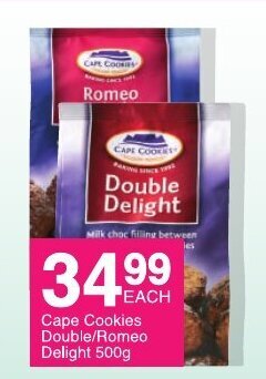 Cape Cookies Double/Romeo Delight 500g