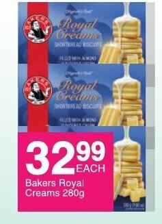 Save Bakers Royal Creams 280g offer