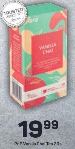 Pick n Pay PnP Vanilla Chai Tea 20s offer
