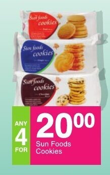 Save Sun Foods Cookies offer