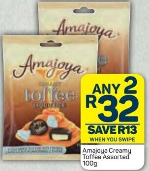 Pick n Pay Amajoya Creamy Toffee Assorted 100g offer