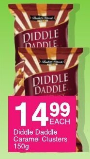 Save Diddle Daddle Caramel Clusters 150g offer