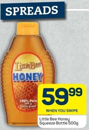 Pick n Pay Little Bee Honey Squeeze Bottle 500g offer