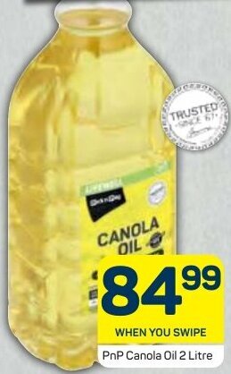 Pick n Pay PnP Canola Oil 2L offer