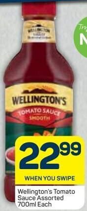 Pick n Pay Wellington's Tomato Sauce Assorted 700ml offer