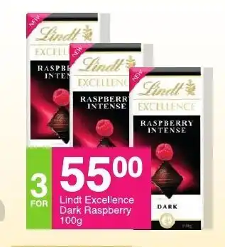 Save Lindt Excellence Dark Rasberry 100g offer