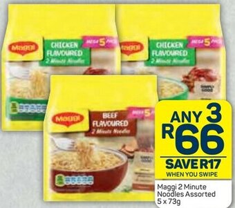 Pick n Pay Maggi 2 Minute Noodles Assorted 5 x 73g offer