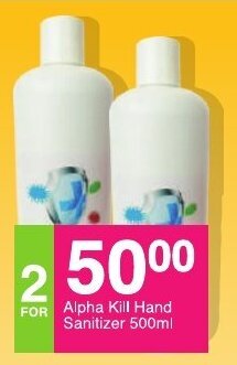 Save Alpha Kill Hand Sanitizer 500ml offer