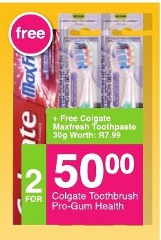 Save Colgate Toothbrush Pro-Gum Health offer