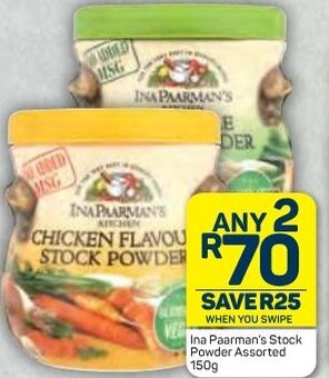 Pick n Pay Ina Paarman's Stock Powder Assorted 150g offer