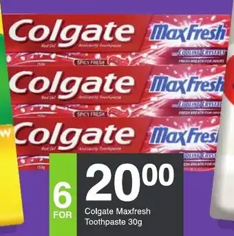 Save Colgate Macfresh Toothpaste 30g offer