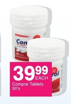 Save Compral Tablets 50's offer