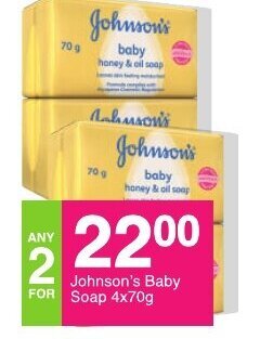 Save Johnson's Baby Soap 4x70g offer