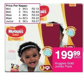 Save Huggies Gold Jumbo Pack offer