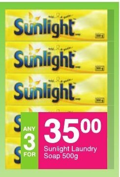 Save Sunlight Laundry Soap 500g offer