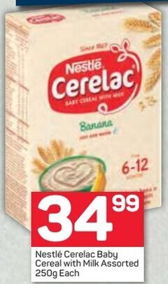Pick n Pay Nestlé Cerelac Baby Cereal with Milk Assorted 250g offer