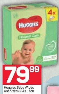 Pick n Pay Huggies Baby Wipes Assorted 224s offer