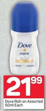 Pick n Pay Dove Roll-On Assorted 50ml offer