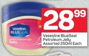 Pick n Pay Vaseline BlueSeal Petroleum Jelly Assorted 250ml offer