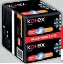 Pick n Pay Kotex Maxi Pads Assorted 16/20s offer