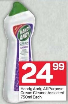 Pick n Pay Handy Andy All Purpose Cream Cleaner Assorted 750ml offer
