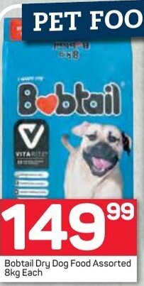 Pick n Pay Bobtail Dry Dog Food Assorted 8kg offer