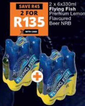 Checkers Liquor Shop Flying Fish Premium Lemon Flavoured Beer NRB 2 x 6 x 330ml offer