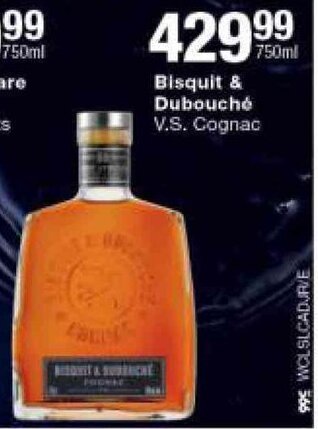 Bisquit & Dubouché V.S. Cognac 750ml