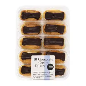 Woolworths Chocolate éclairs 10 pk offer