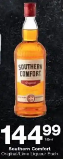 Checkers Southern Comfort Liqueur Original/Lime 750ml offer