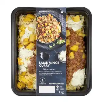 Woolworths Lamb mince curry with biryani rice 1 kg offer