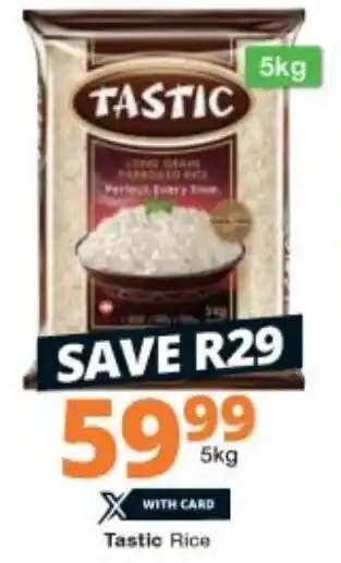 Checkers Tastic Rice 5kg offer