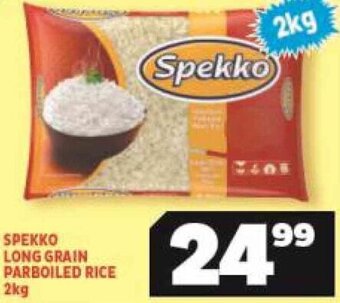 Usave Spekko Long Grain Parboiled Rice 2kg offer