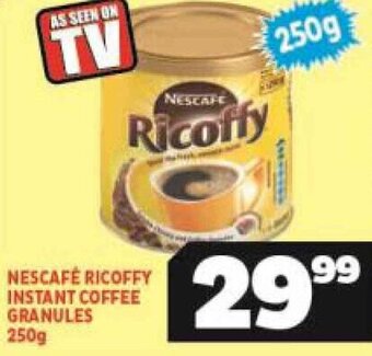 Usave Nescafé Ricoffy Instant Coffee Granules 250g offer