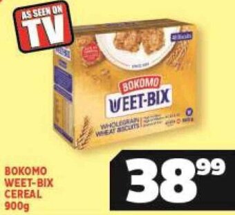 Usave Bokomo Weet-Bix Cereal 900g offer